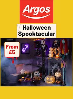 argos catalogue halloween decors sale 2023